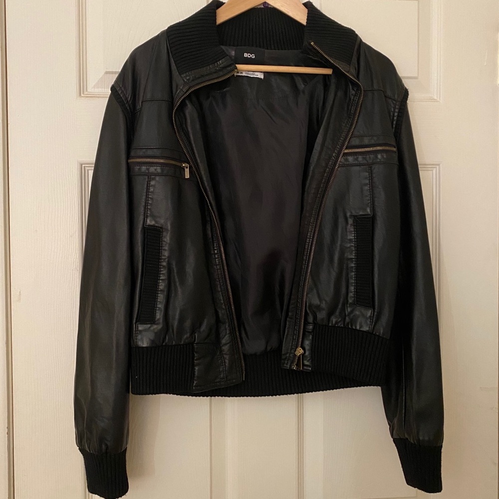 urban outfitters - faux leather jacket